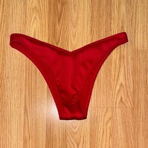 Vibrant Red Bikini Bottom